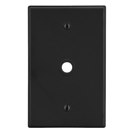 Wallplate, 1-Gang, .406 Opening, Box Mount, Black